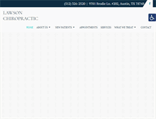 Tablet Screenshot of lawson-chiropractic.com